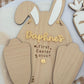 Easter Bunny Footprint Plaque
