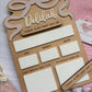 Personalised First Day of School Board - Bows