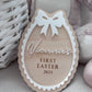 Personalised First Easter Scallop Plaque