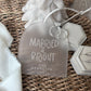 Married and Bright Personalised Bauble