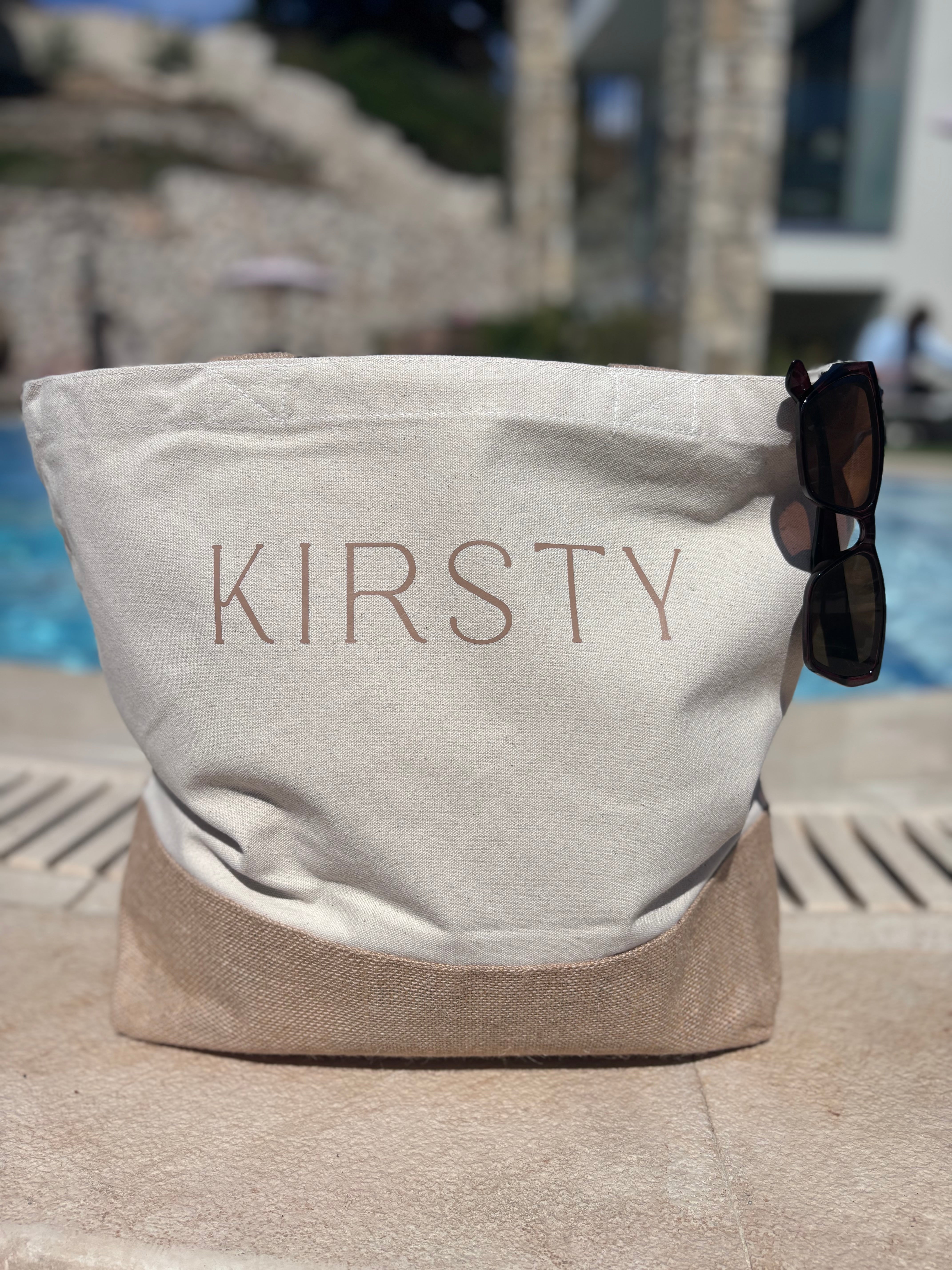 Personalised beach bag online