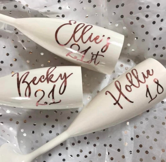 Personalised Prosecco Flute
