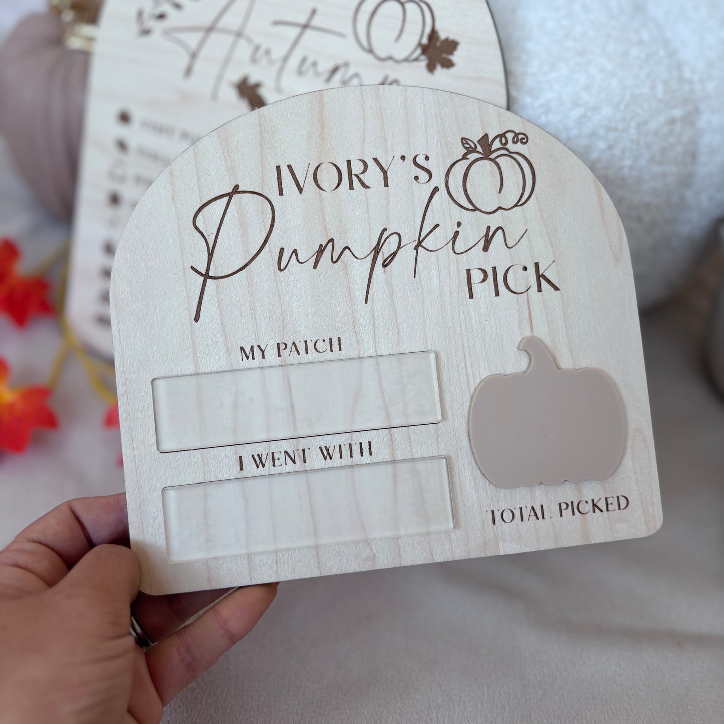 Personalised Pumpkin Patch Board