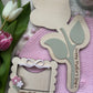 Mother's Day Flower Handprint Keepsake - First Mother’s Day Personalised Gift Plaque Wood and Acrylic