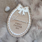 Personalised First Easter Scallop Plaque