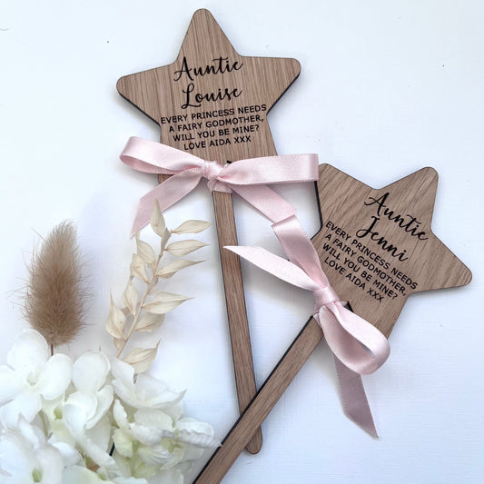 Personalised Fairy Godmother Proposal Wand