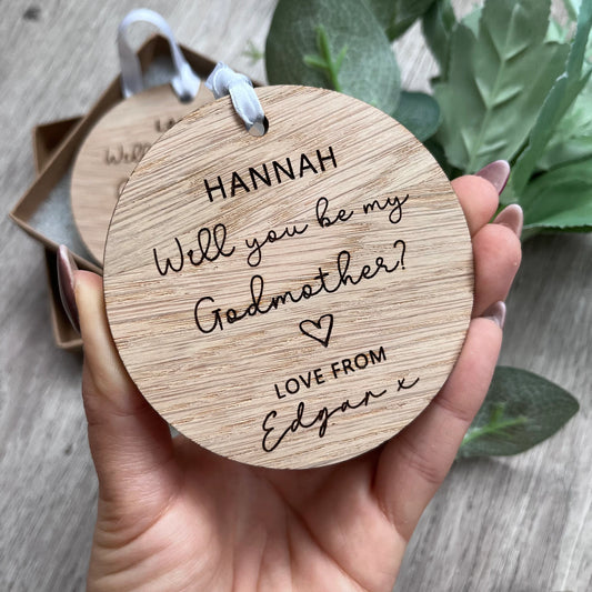 Personalised Godparent Proposal Gift