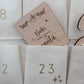 Christmas Activity Cards - Wood Advent Calendar Pocket Cards