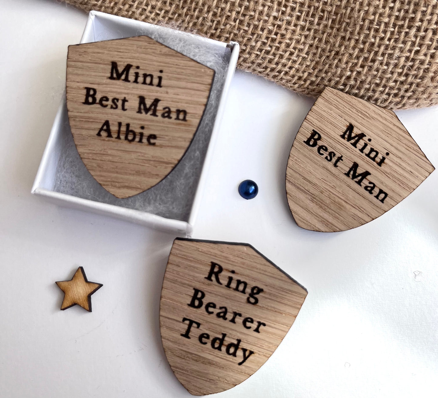 Personalised Page Boy Badge, Page boy Gift, Mini Best Man Badge