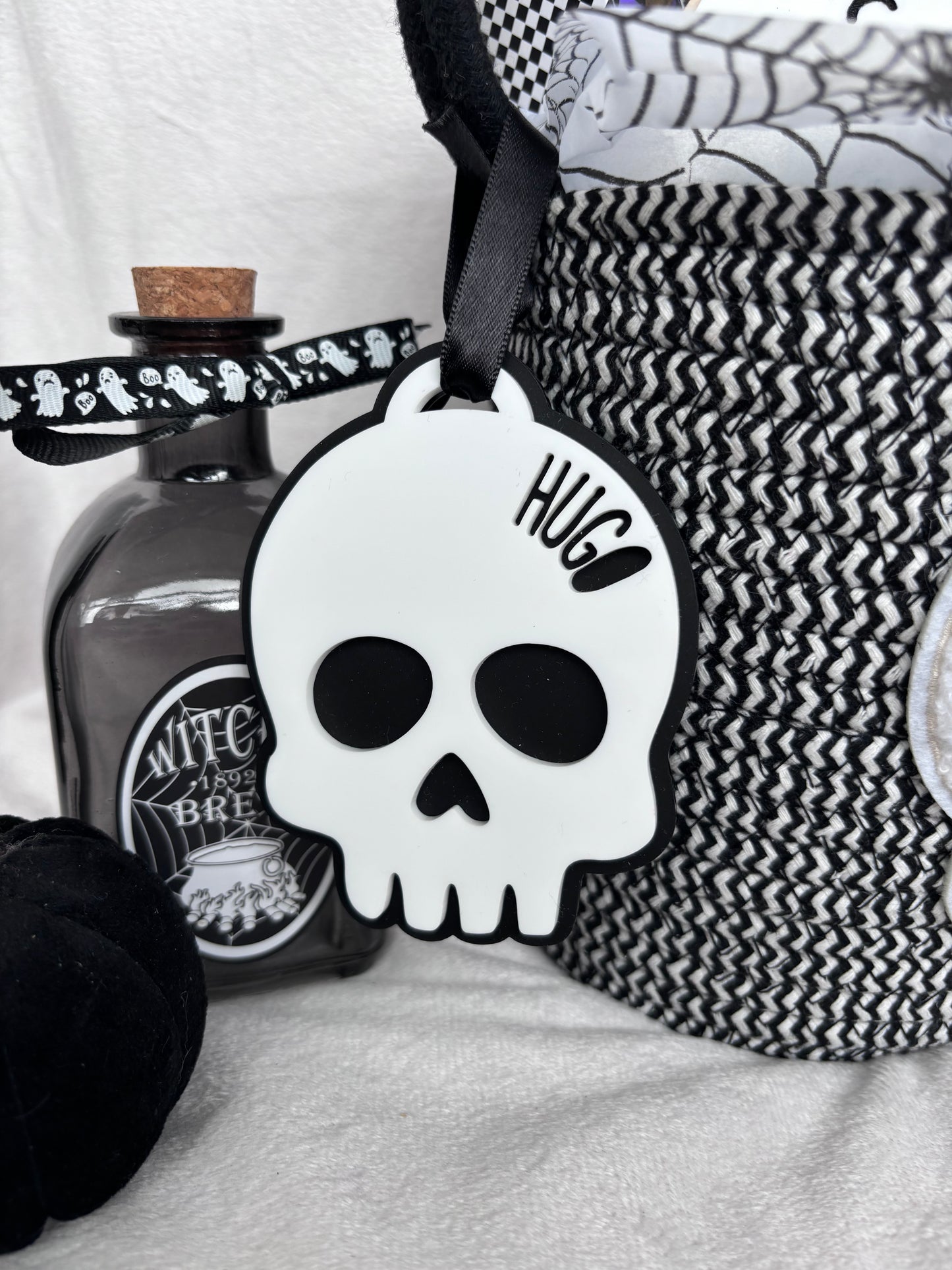 Halloween Skull Tag