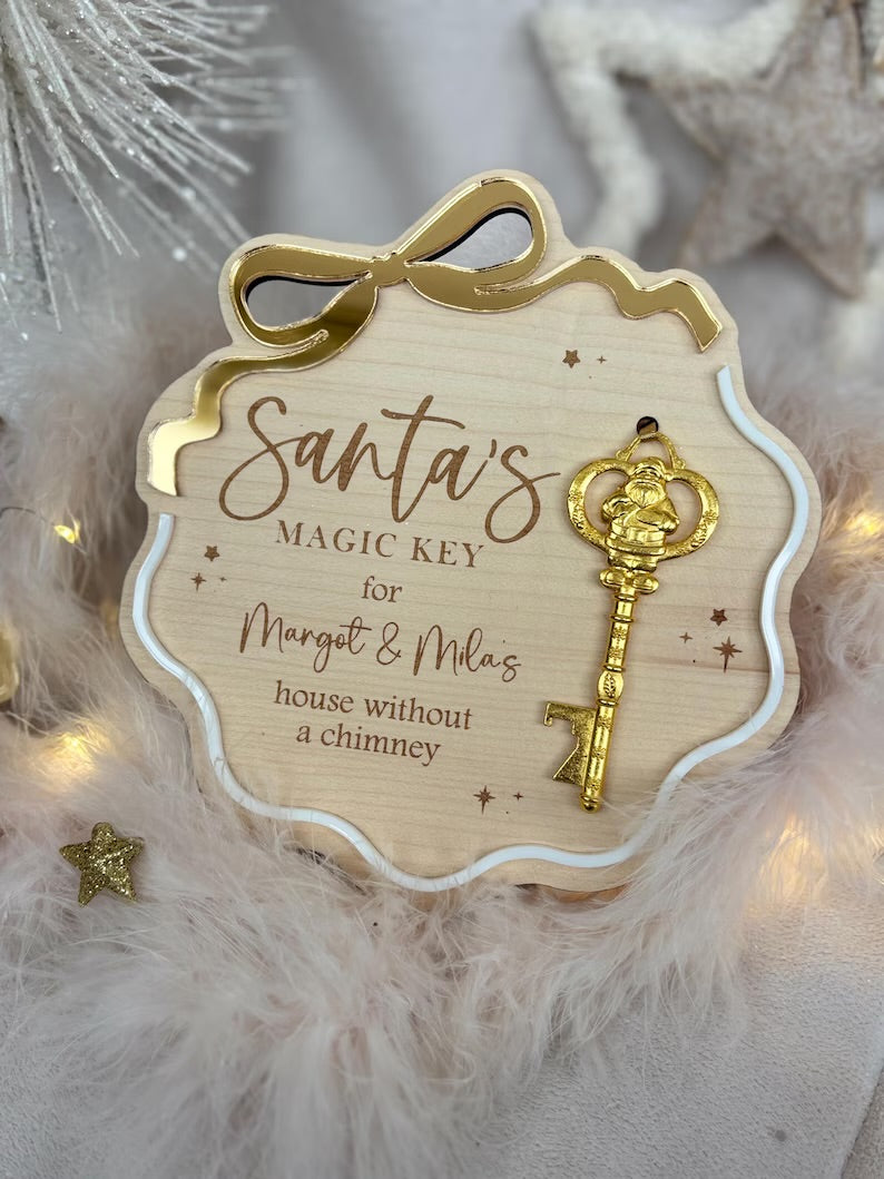 Santa’s Magic Key - Wavy Bow Board