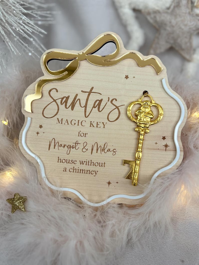 Santa’s Magic Key - Wavy Bow Board