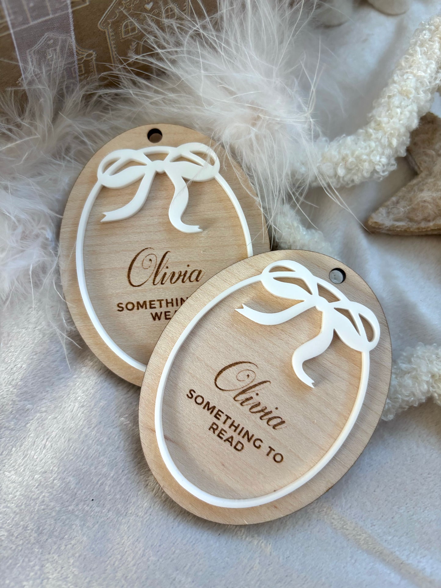 Mindful Gifting Wooden Tags - Bows