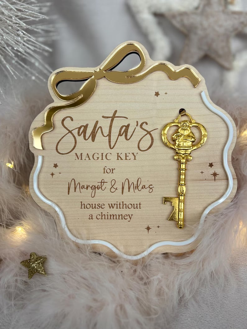 Santa’s Magic Key - Wavy Bow Board