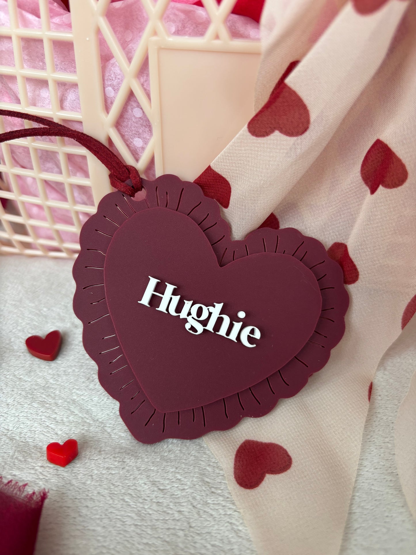 Ruffle Heart Tags