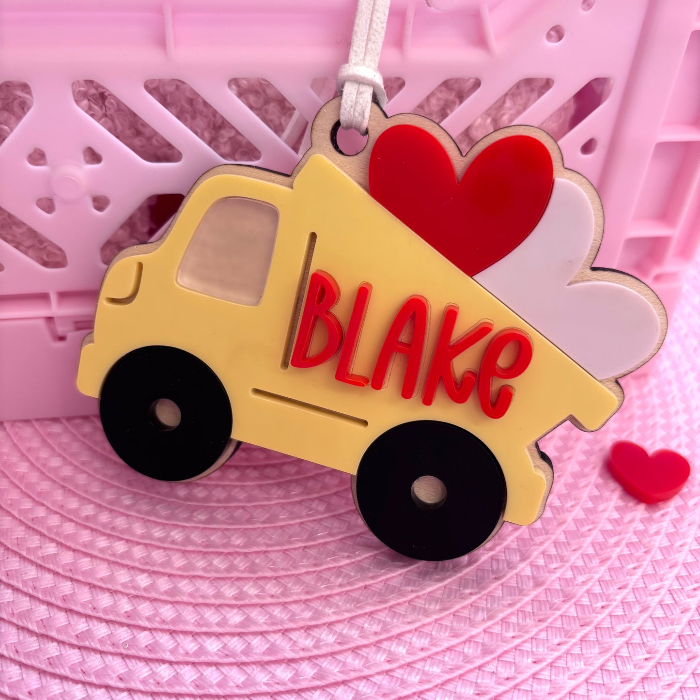 Personalised Love Truck Tag