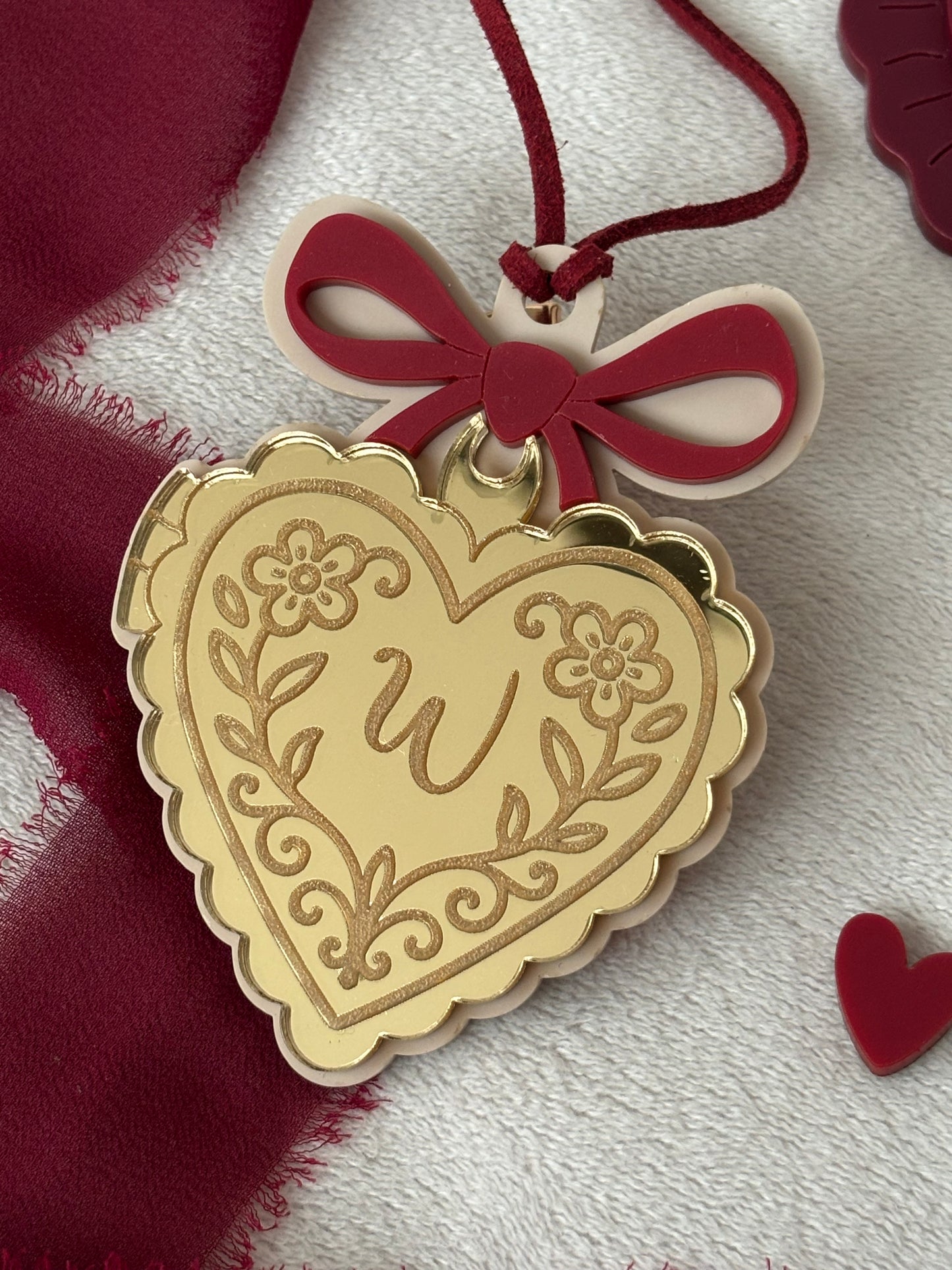 Gold Locket Heart Tag