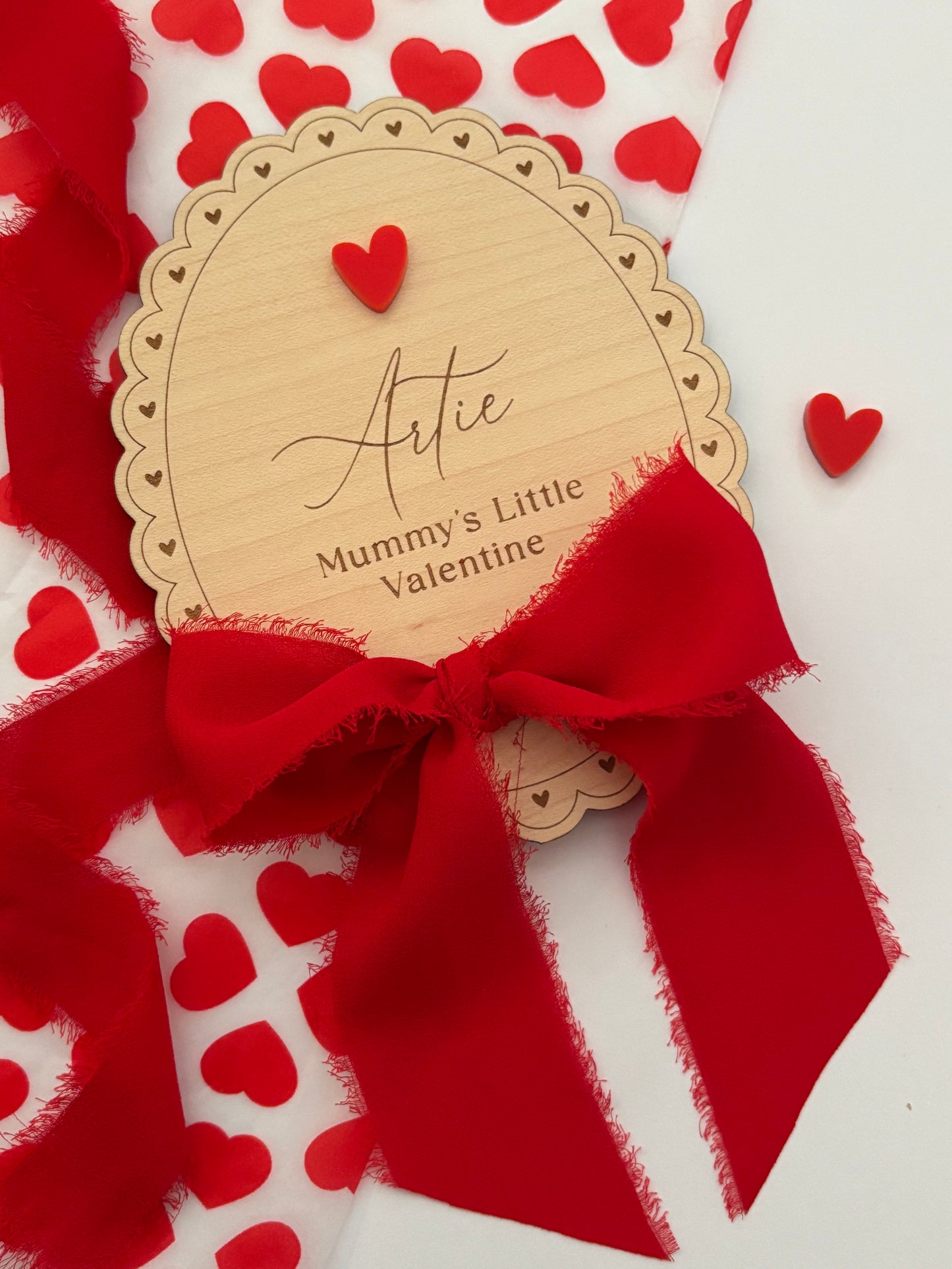 First Valentine’s Day Plaque