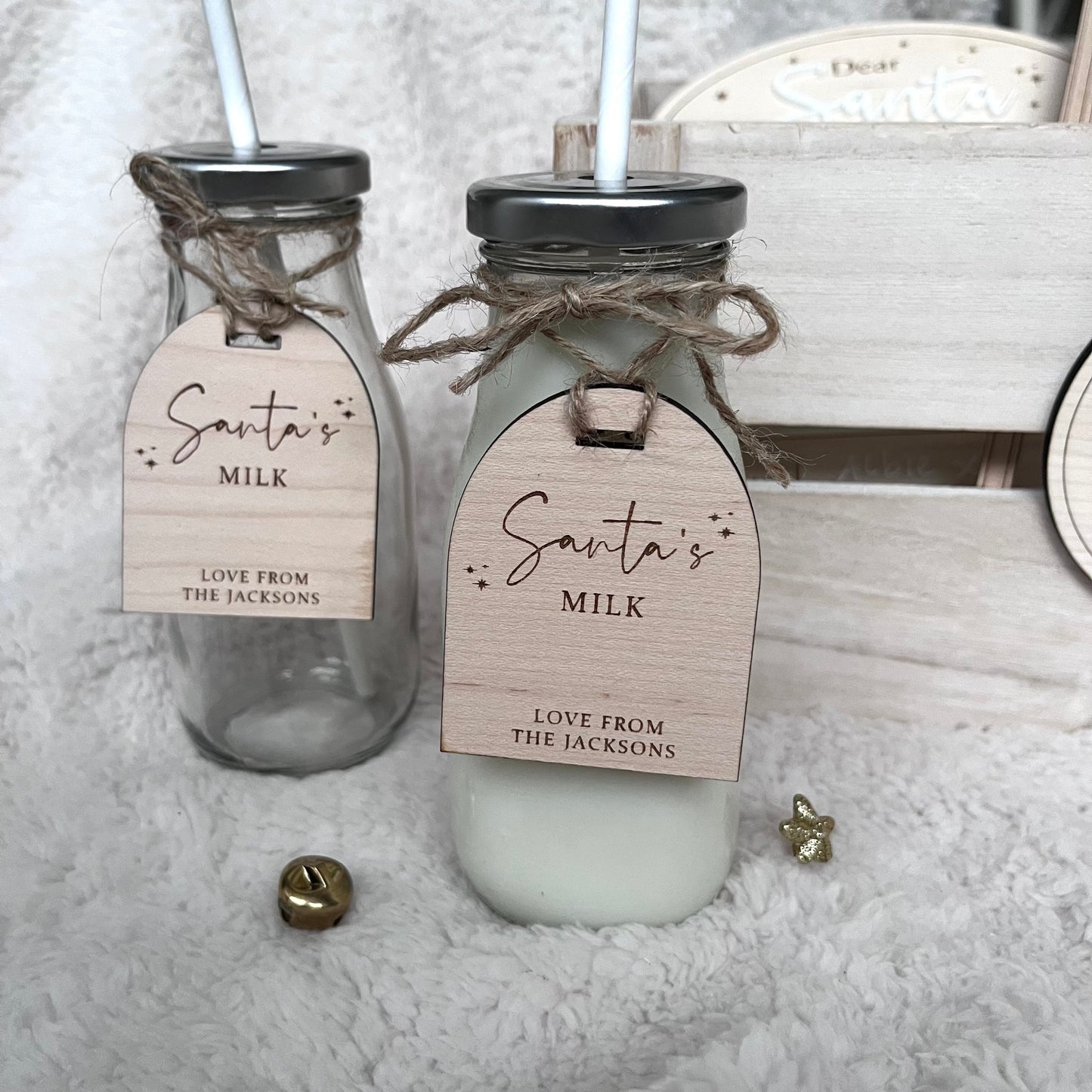 Personalised Santa’s Milk Bottle