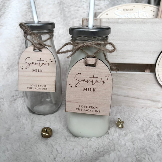 Personalised Santa’s Milk Bottle