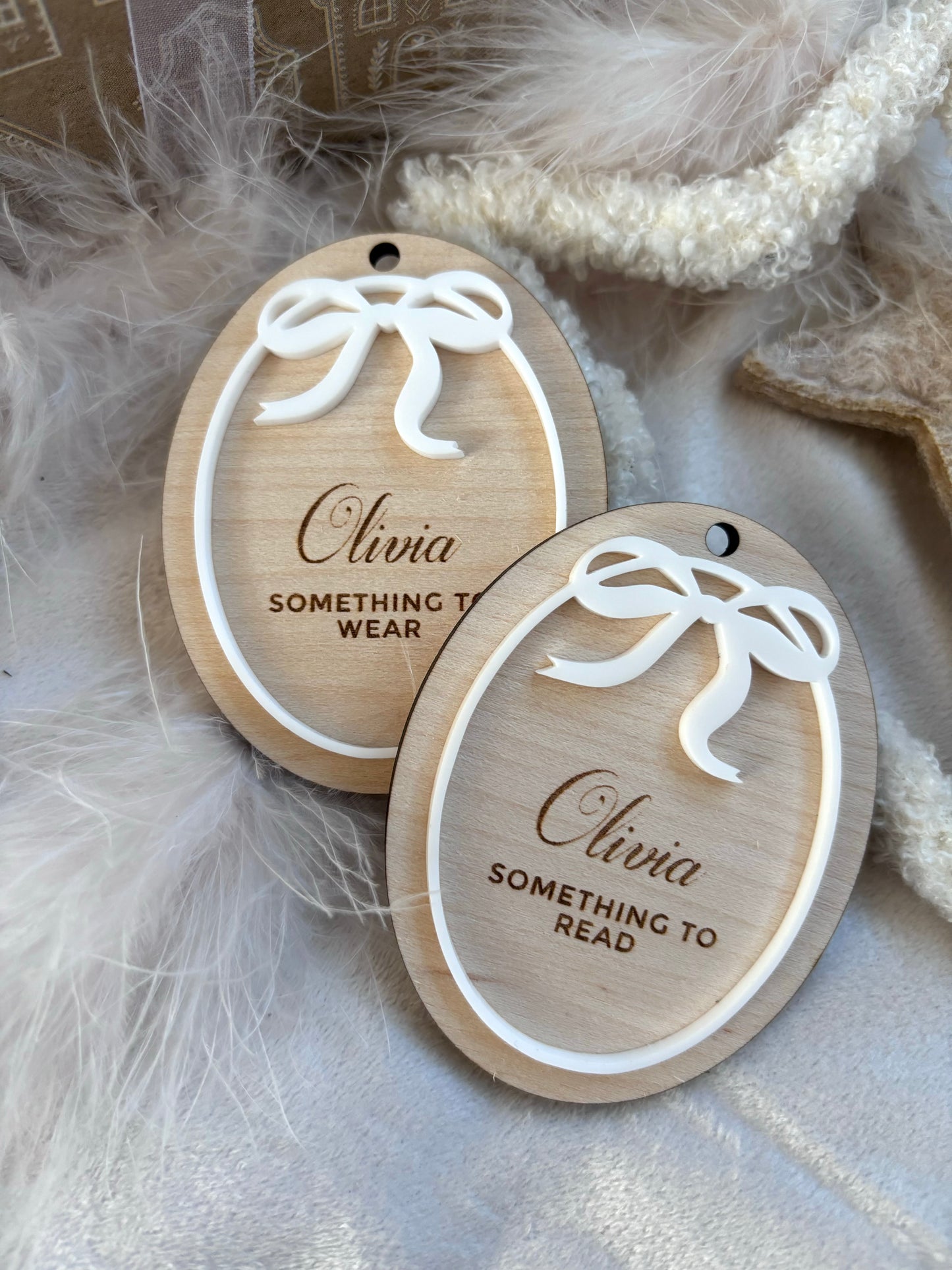 Mindful Gifting Wooden Tags - Bows