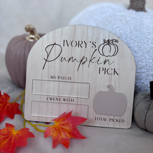 Personalised Pumpkin Patch Board