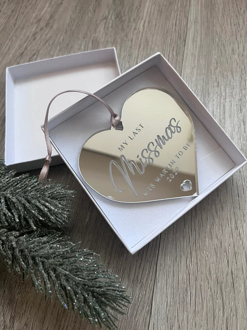 Personalised Last Missmas Bauble