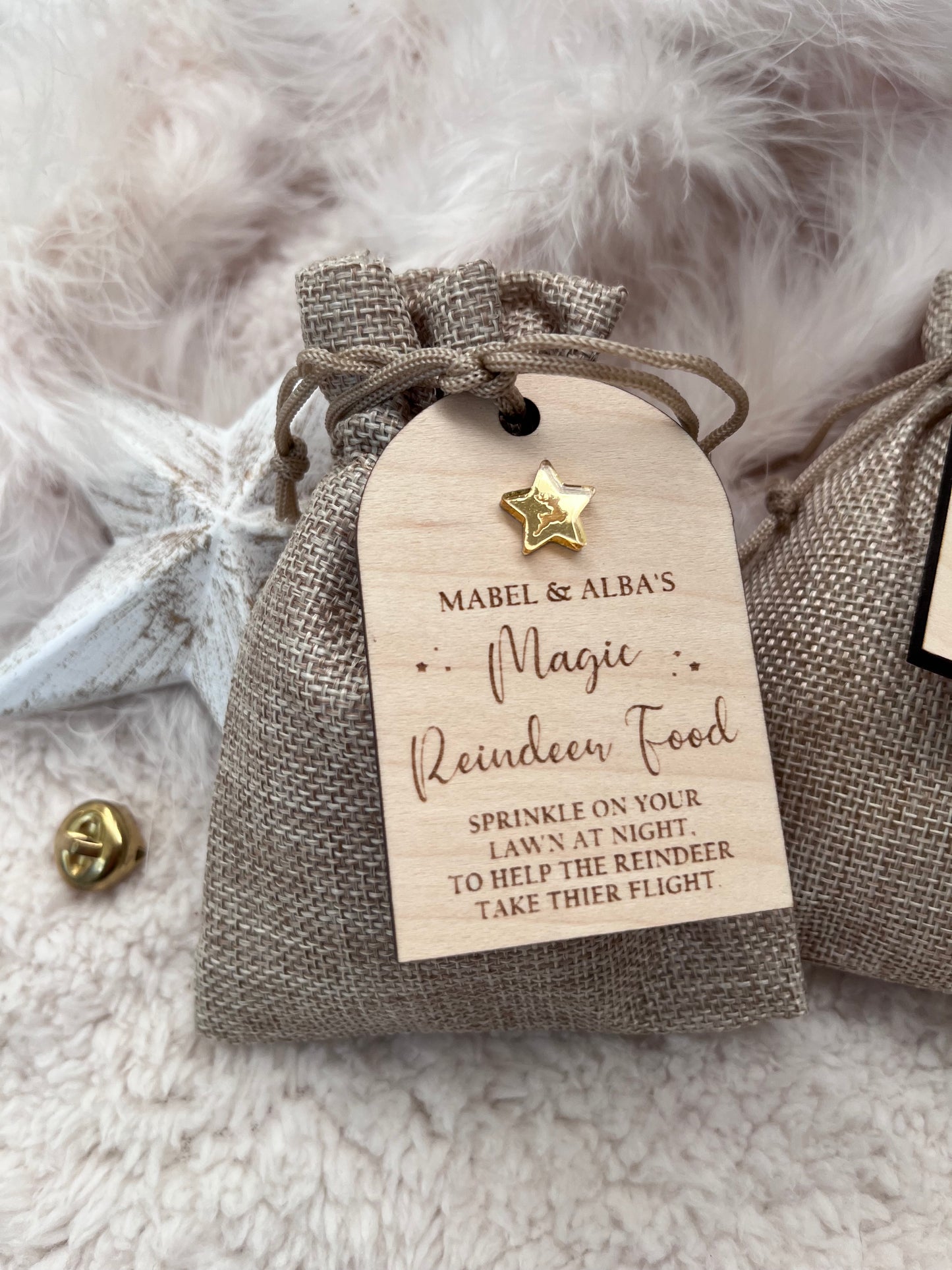 Personalised Magic Reindeer Food - Gold