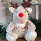 Personalised Rudolf Plush - Santa sleigh