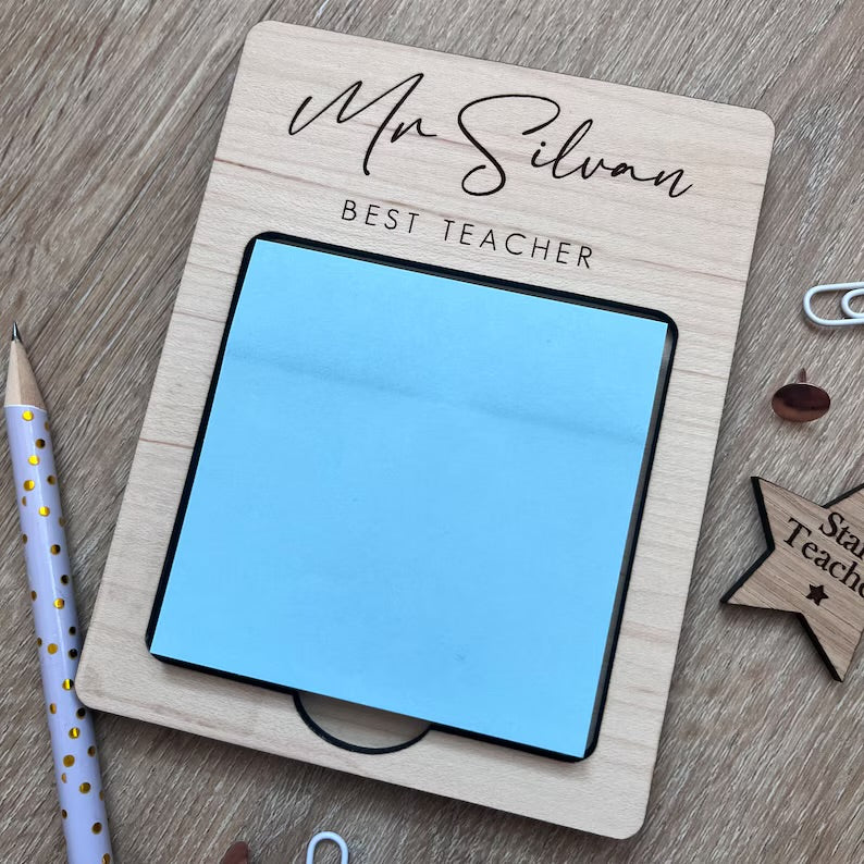 Personalised Teacher Post it Pad