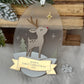 My First Christmas Personalised Rudolf Reindeer  Bauble: Baby’s 1st Christmas Tree Ornament