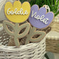 Tulip Flower Acrylic Easter Basket Tag