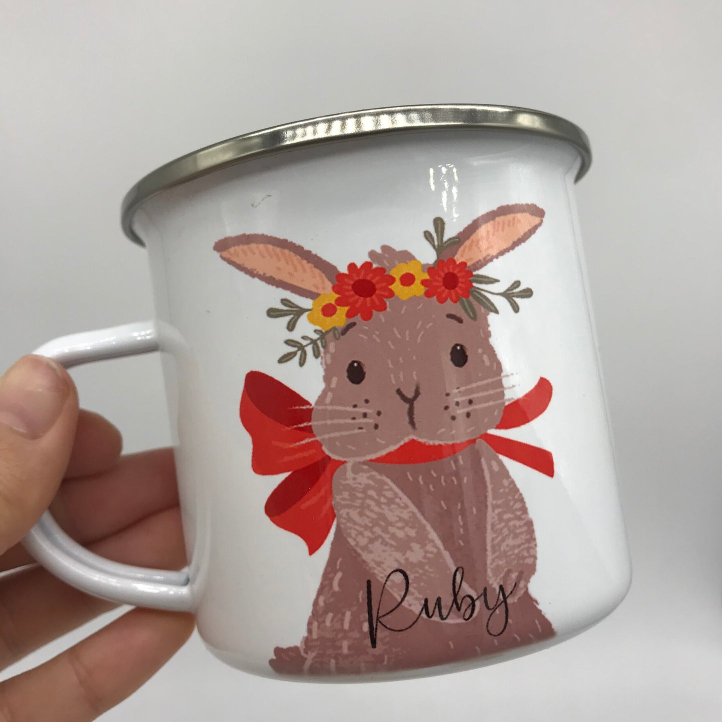 Personalised Easter Spring Bunny Mug & Treat bag