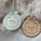 Personalised Christmas Wreath Bauble