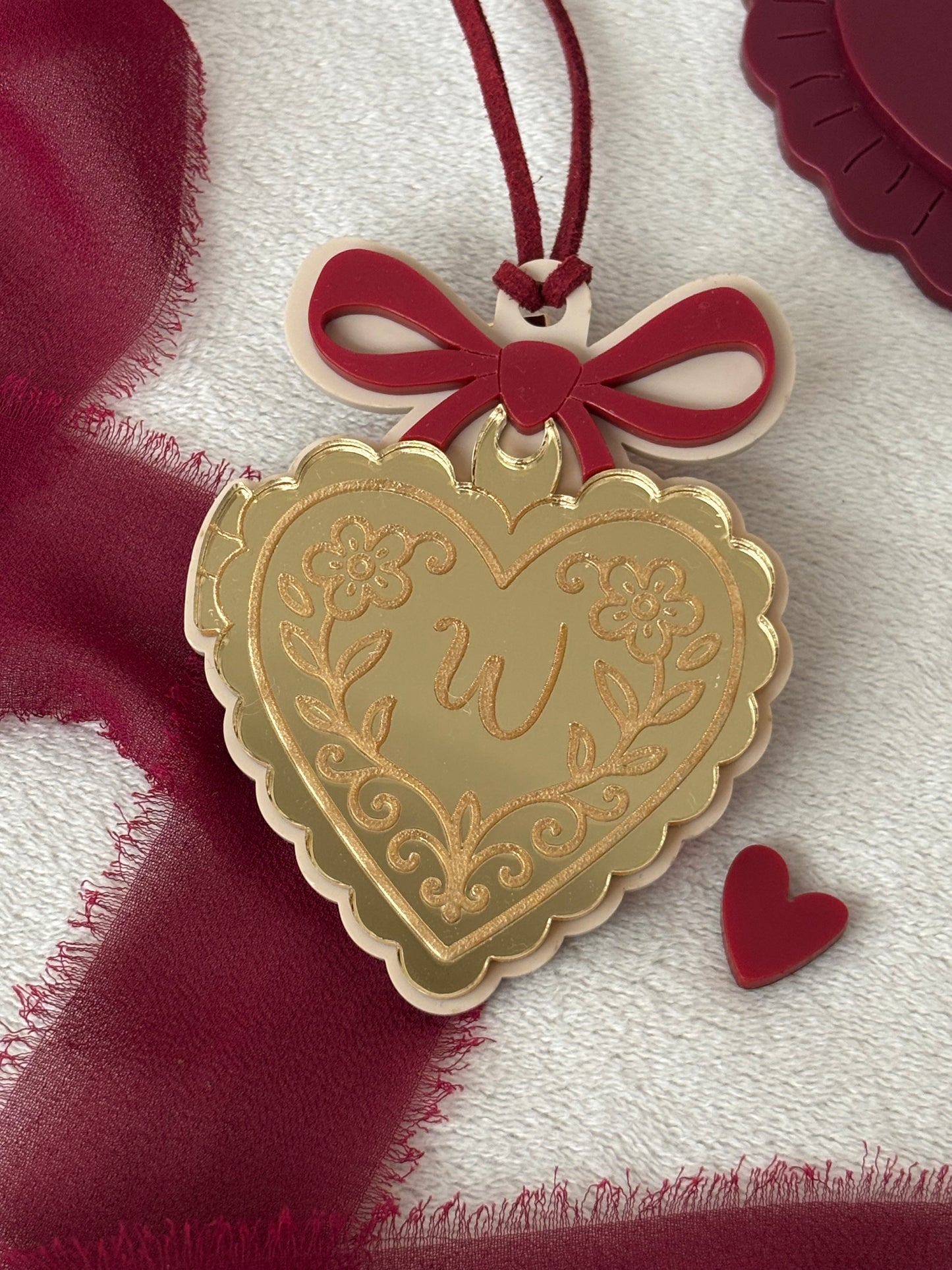 Gold Locket Heart Tag