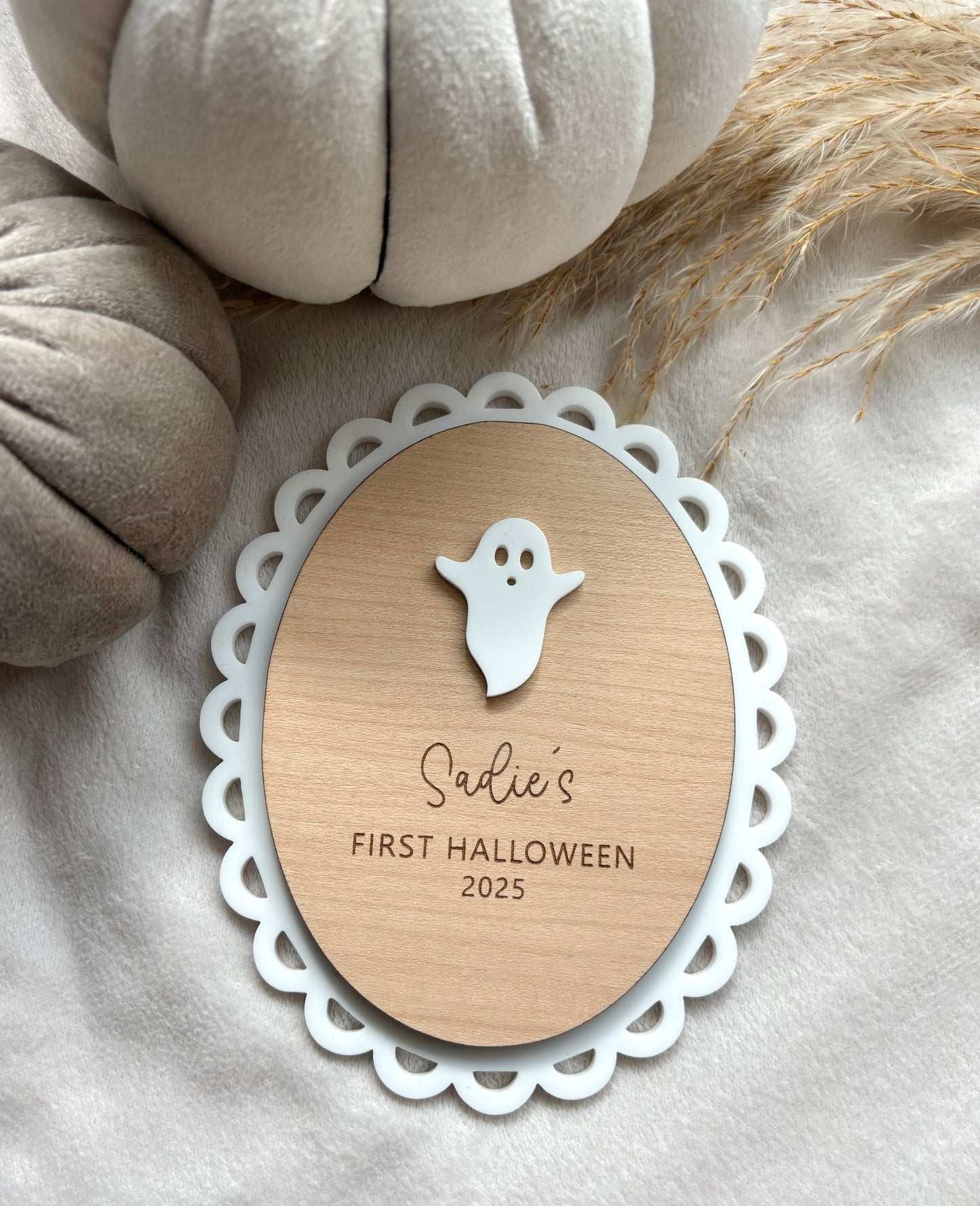 My First Halloween Plaque