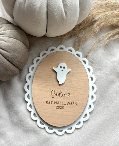 My First Halloween Plaque
