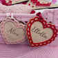 Valentines Scallop Heart Tag