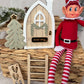 Personalised Magic Elf Door Christmas Shelf Sitter