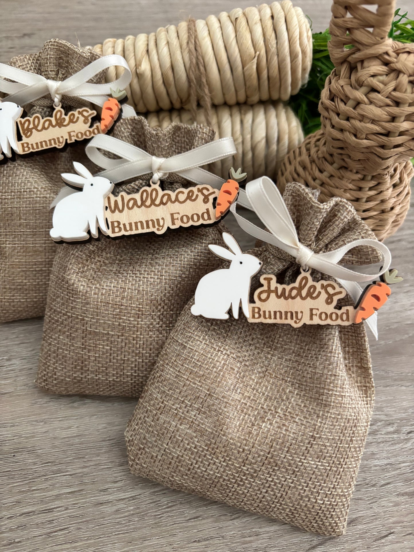 Personalised Easter Bunny Food Sack