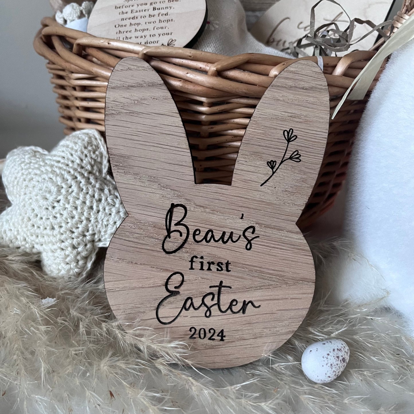 My First Easter Personalised Bunny Keepsake Disc