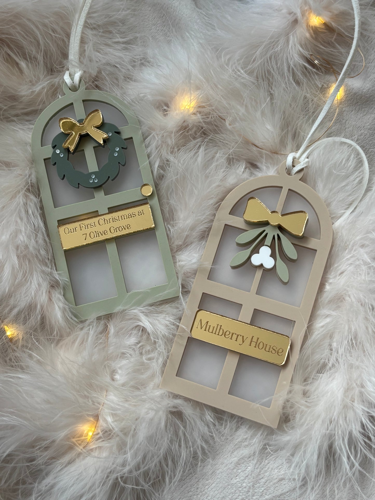 Christmas at Home Personalised Front Door Bauble