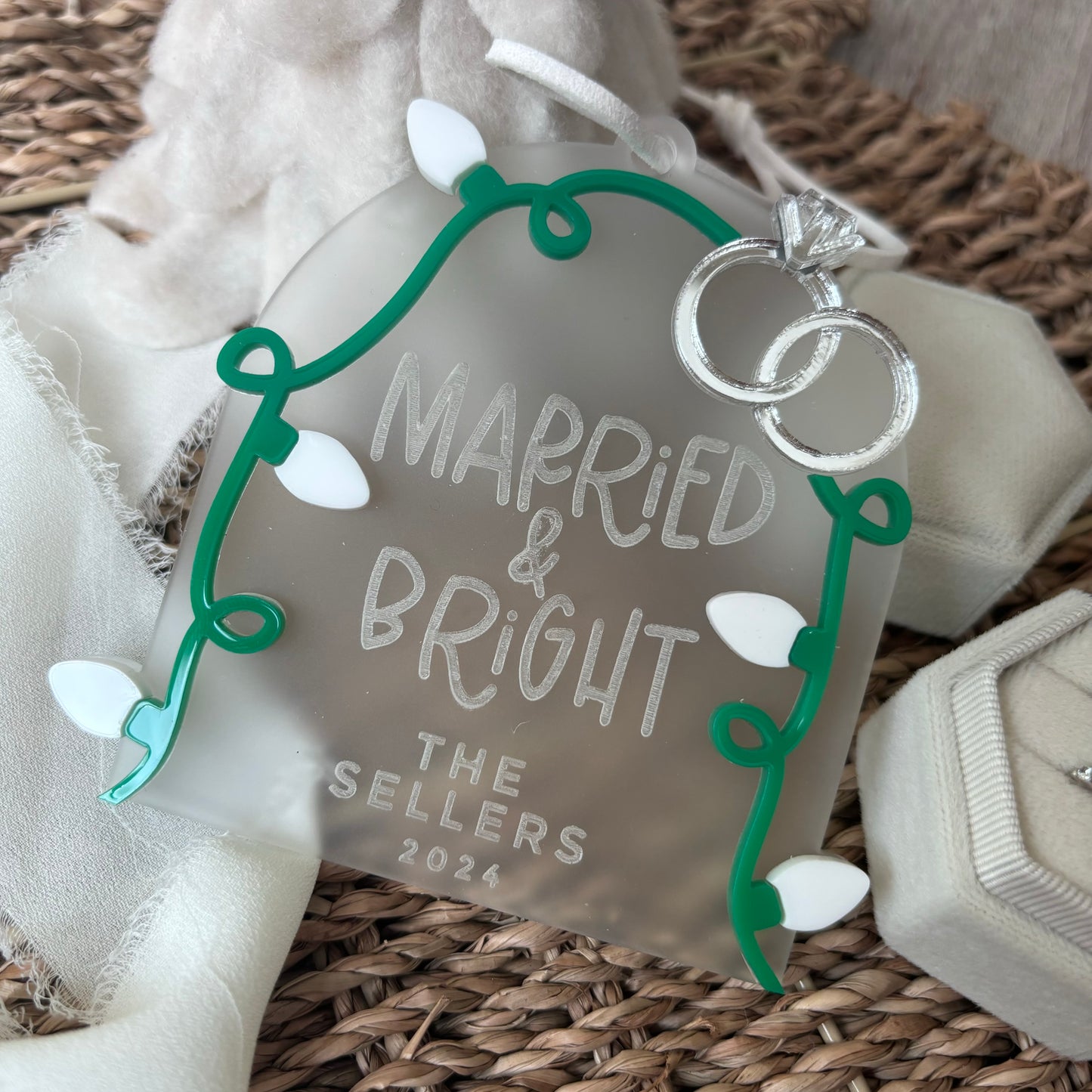 Married and Bright Personalised Bauble