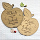 First Day of School Personalised Apple Plaque