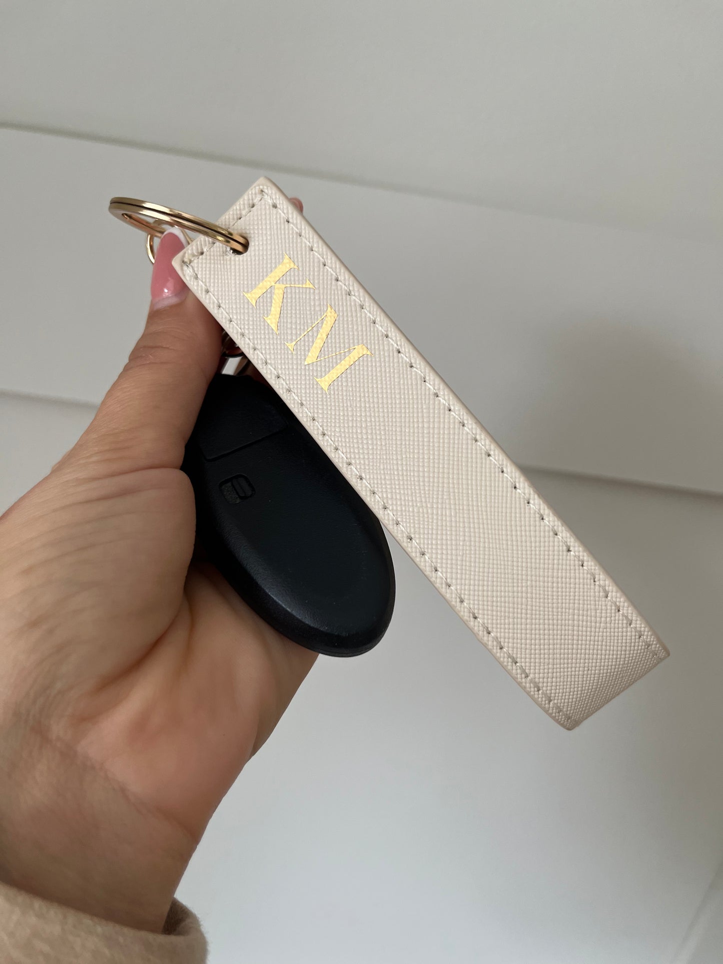 Luxury Monogram Keyring Wristlet