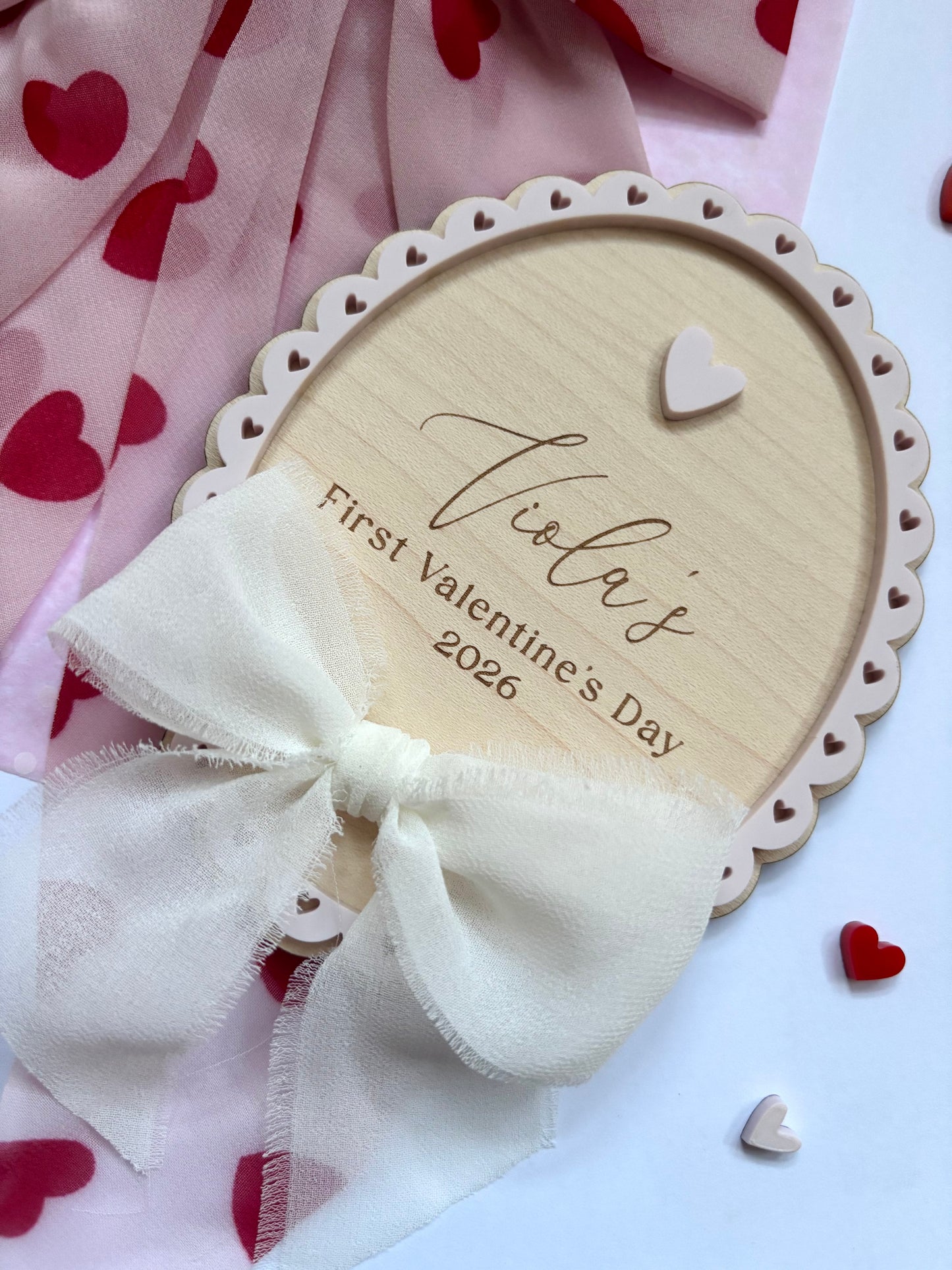 First Valentine’s Day Personalised Plaque