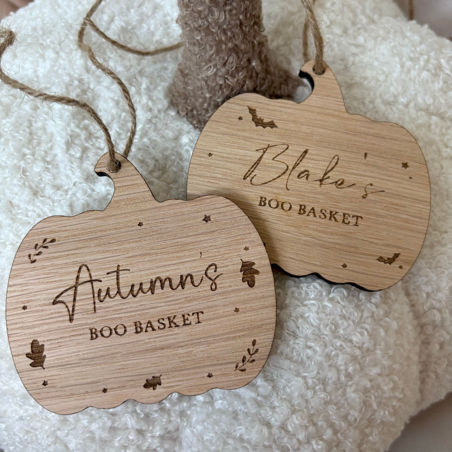 Boo Basket Pumpkin Halloween Tag