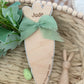 Personalised Carrot First Easter Footprint Plaque