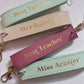 Personalised Teacher Luxury Keyring Wristlet