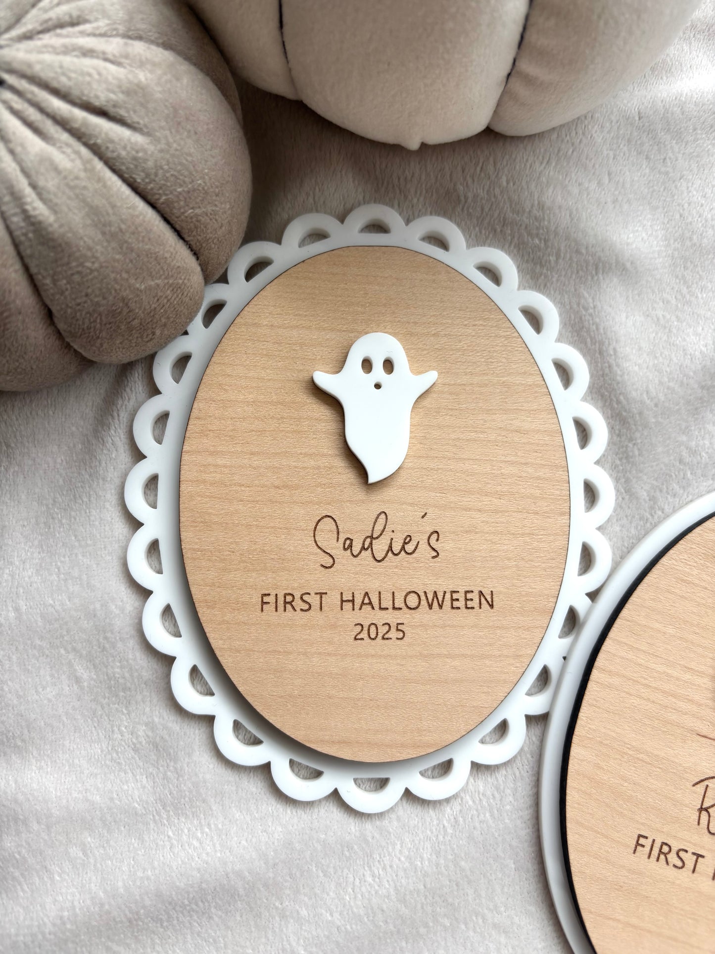 My First Halloween Plaque